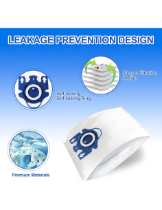 10 Bolsas de Aspiradora Miele GN Reemplazo + 4 Filtros 2