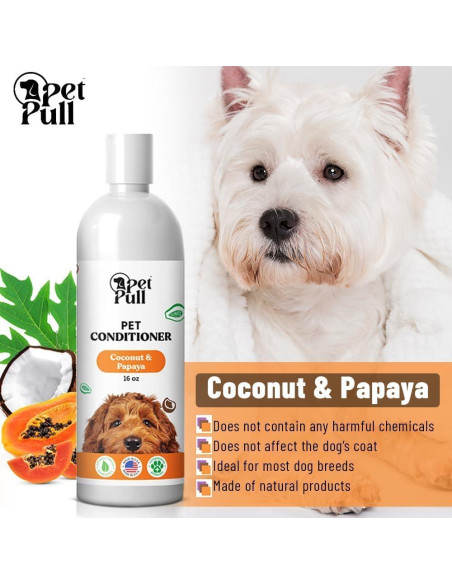 Acondicionador Natural para Perros Pet Pull Coco y Papaya 475ml