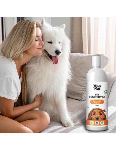 Acondicionador Natural para Perros Pet Pull Coco y Papaya 475ml