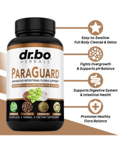 Píldoras Detox ParaGuard Dr. Bo - 30 Cápsulas de Aceite de Orégano 2