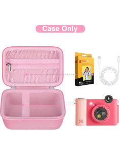 Funda Canboc Rosa para Cámara Instantánea KODAK Smile+ 2