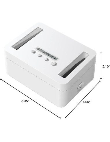 Caja de Seguridad Temporal Vaydeer, Metal, 21.3x15.5x8.1 cm