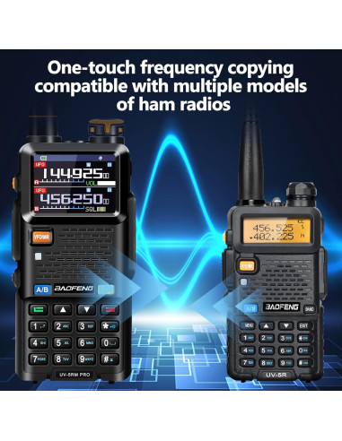 Radio de Ham BAOFENG UV-5RM PRO GPS 10W con 2 Baterías