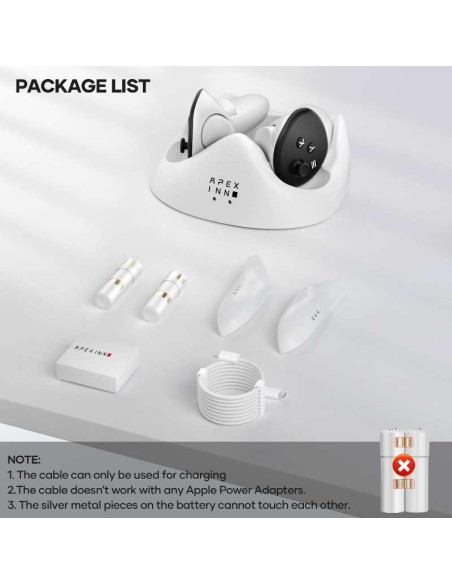 Base de Carga Inalámbrica APEXINNO para Controladores Meta Quest 3/3S