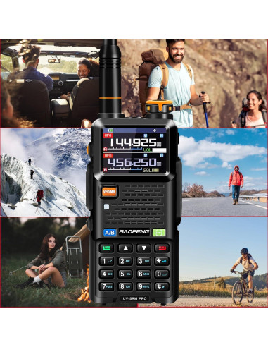 Radio de Ham BAOFENG UV-5RM PRO GPS 10W con 2 Baterías
