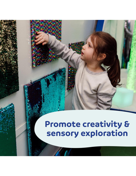 Paneles de Pared Sensorial con Lentejuelas Diversión y Función - Mediano