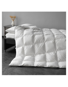 Edredón de Plumas de Fibra MAXICOZY Queen Blanco 230x230 cm