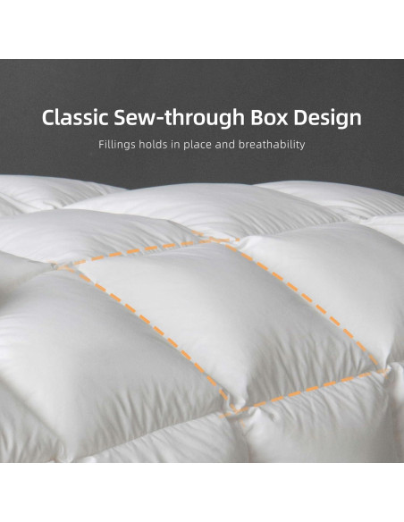 Edredón de Plumas de Fibra MAXICOZY Queen Blanco 230x230 cm