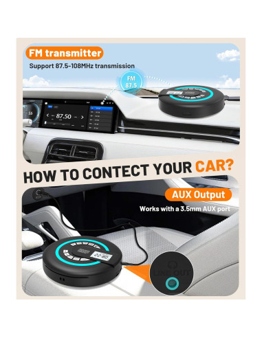 Reproductor de CD portátil Greadio CD36 con Bluetooth y FM