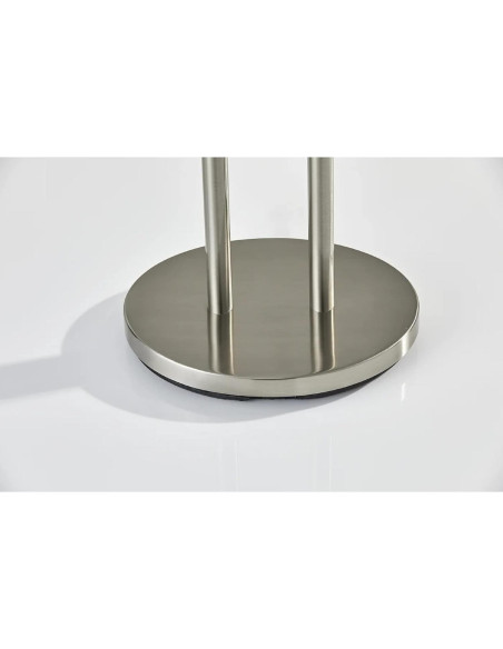 Lámpara de Pie Duet Adesso 62" Acero Satinado Regulable