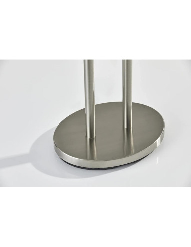 Lámpara de Pie Duet Adesso 62" Acero Satinado Regulable