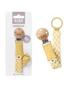 Cadena de Chupete BIBS Paci Braid Algodón Orgánico Mantequilla