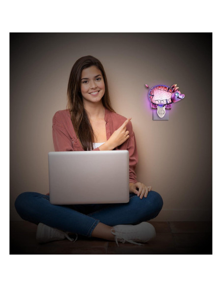Luz Nocturna Cerdo Rosa Puzzled - Lámpara Decorativa Infantil