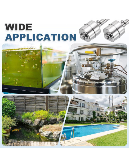 Interruptor de Flotador Acero Inoxidable MECCANIXITY 45mm 110V