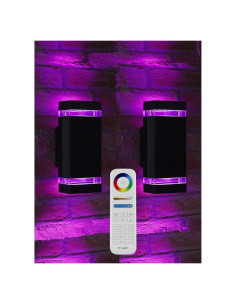 Luces de Pared Exteriores iYogaled 1200lm RGB-CCT IP65 (2 Pzs)