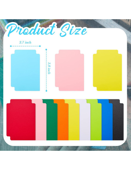 250 Separadores de Cartas de Plástico Suilung Multicolor 6.9x9.7cm