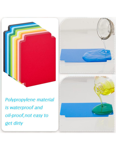 250 Separadores de Cartas de Plástico Suilung Multicolor 6.9x9.7cm