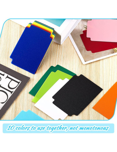 250 Separadores de Cartas de Plástico Suilung Multicolor 6.9x9.7cm