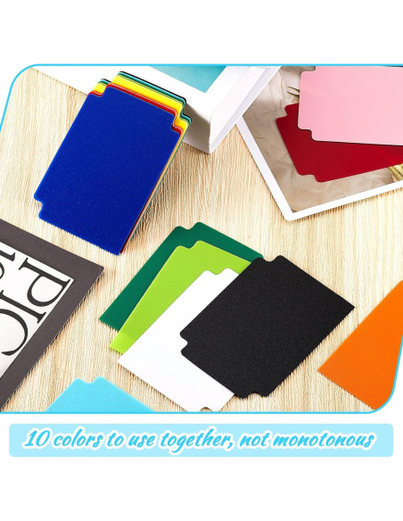 250 Separadores de Cartas de Plástico Suilung Multicolor 6.9x9.7cm