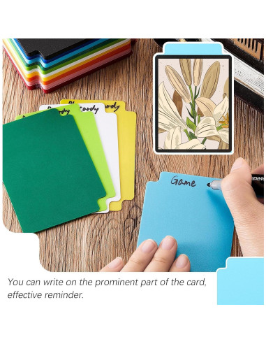 250 Separadores de Cartas de Plástico Suilung Multicolor 6.9x9.7cm