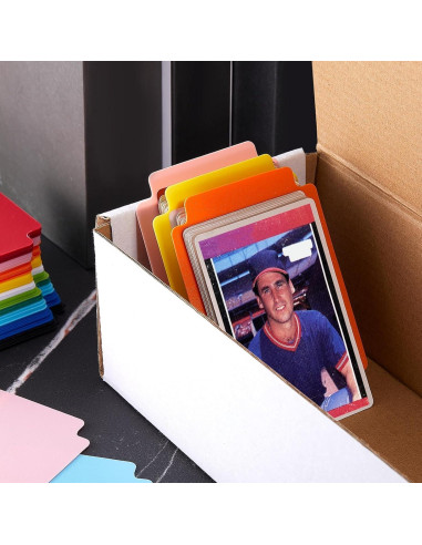 250 Separadores de Cartas de Plástico Suilung Multicolor 6.9x9.7cm