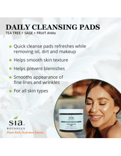 Almohadillas Limpiadoras Diarias Sia Botanics 50ct - Árbol de Té 2