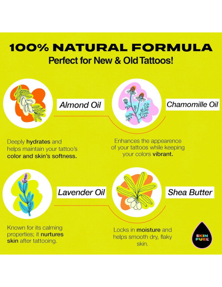 Crema Cuidado Tatuajes Skin Fuel 2x3.3oz Manteca Karité
