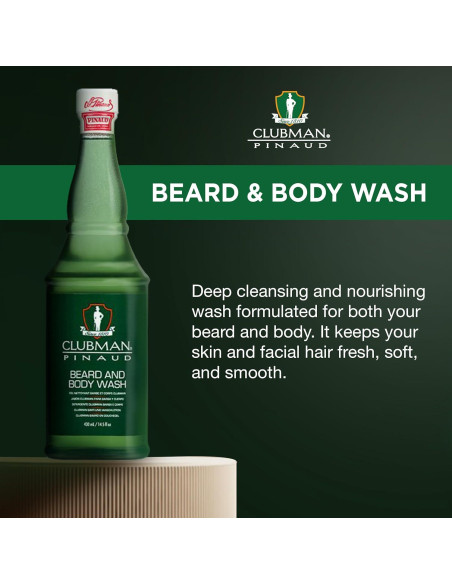 Lavado de Barba y Cuerpo Clubman Pinaud 428 ml - 2 en 1