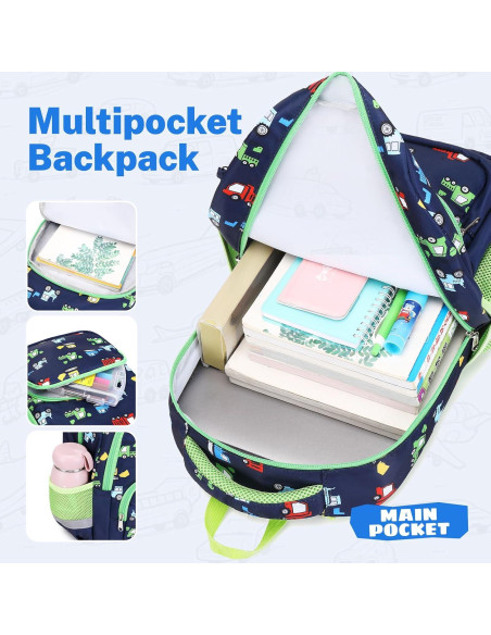 Conjunto de Mochilas Impermeables mygreen para Niños 3-12 Años