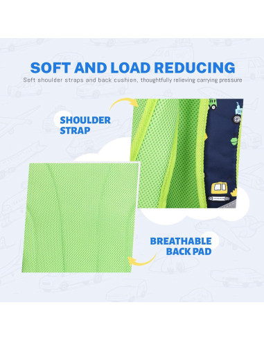 Conjunto de Mochilas Impermeables mygreen para Niños 3-12 Años