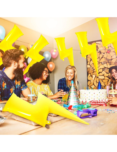 12 Globos de Rayo Amarillo Civaner 91.44 cm Decoración Fiesta