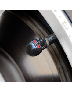 Tapa de Válvula Neumático Dsycar Calavera Cobre 4 Pcs 2