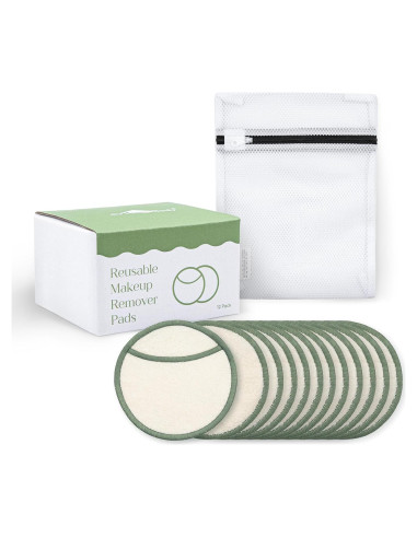 Almohadillas Reutilizables para Quitar Maquillaje myHomeBody - 12 Piezas