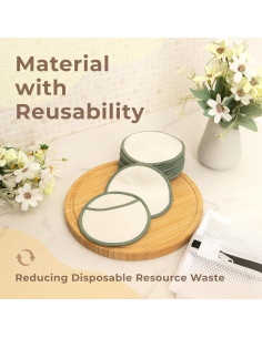 Almohadillas Reutilizables para Quitar Maquillaje myHomeBody - 12 Piezas 2