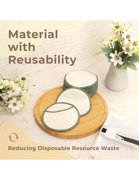 Almohadillas Reutilizables para Quitar Maquillaje myHomeBody - 12 Piezas