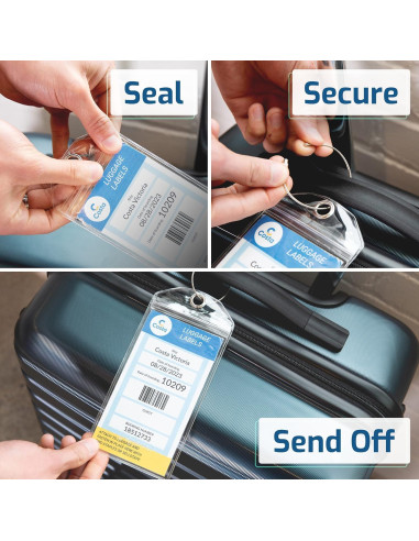 Soporte de Etiquetas de Equipaje Highwind 4 Pack - Impermeables