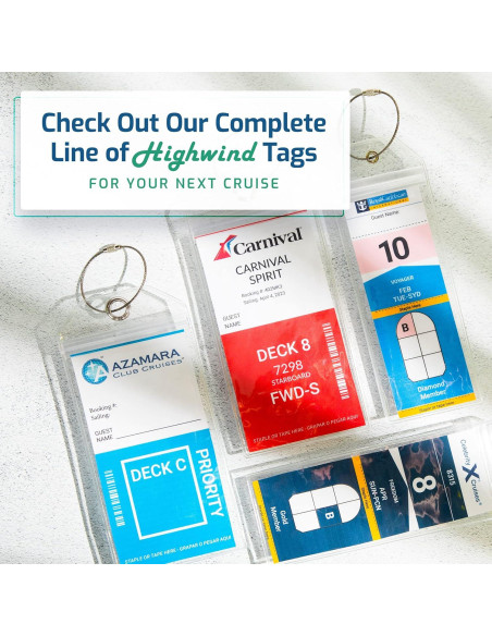 Soporte de Etiquetas de Equipaje Highwind 4 Pack - Impermeables
