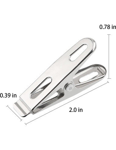 Juego de 30 Clips de Primavera Acero Inoxidable 5 cm ZHYOHEN