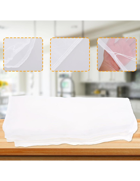 Bolsa de Leche de Nueces Giantree 3 Pcs 30x25cm Nylon Reutilizable