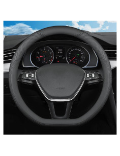 Cubierta de Volante SZYUCHEN para Volkswagen 37-38 cm Negra