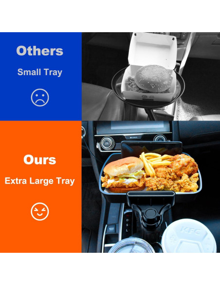 Bandeja para Portavasos Mejorada Aucurwen Giratoria 360