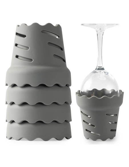 Soporte para Secado de Botellas LVLAMMAL - 4 Piezas Silicona