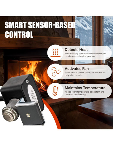 Termostato Automático Woodeze SS-1 para Estufas de Doble Pared