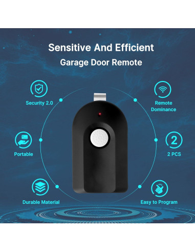 Control Remoto CreaCity ACSCTG Tipo 1 para Garaje 390MHz