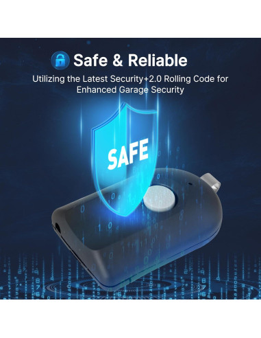 Control Remoto CreaCity ACSCTG Tipo 1 para Garaje 390MHz