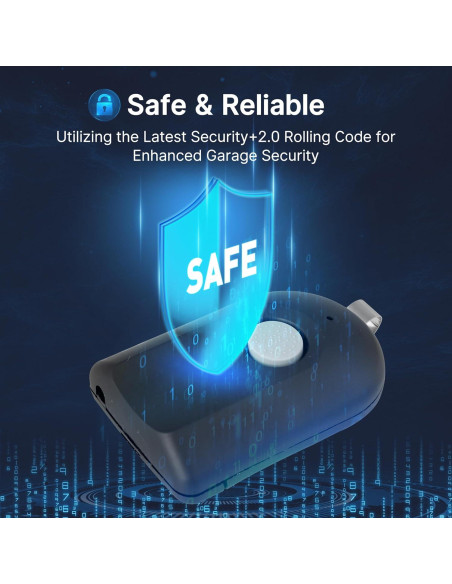 Control Remoto CreaCity ACSCTG Tipo 1 para Garaje 390MHz