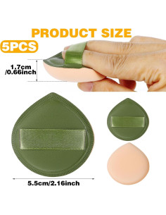 Esponjas de Maquillaje Giantree 5 Pcs Suaves 5.5 cm 2