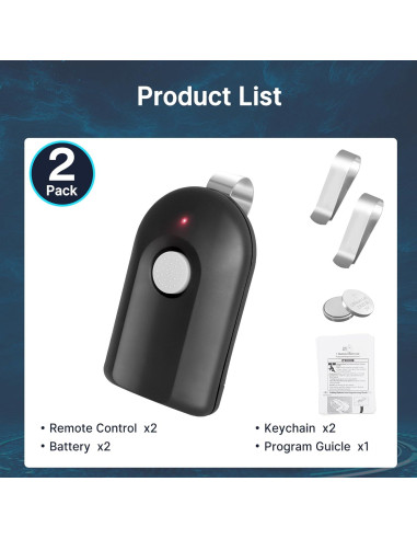 Control Remoto CreaCity ACSCTG Tipo 1 para Garaje 390MHz