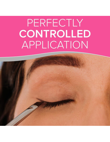 Brocha de Cejas Angulada NYK1 + Spoolie Doble Cara - Precisión