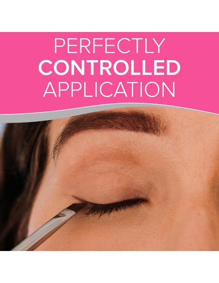 Brocha de Cejas Angulada NYK1 + Spoolie Doble Cara - Precisión